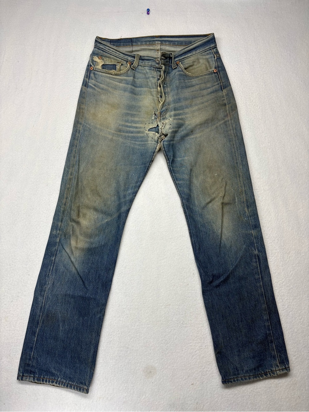 Vintage 80s Levi's 501 -0115 Button Fly Made In USA 30x30